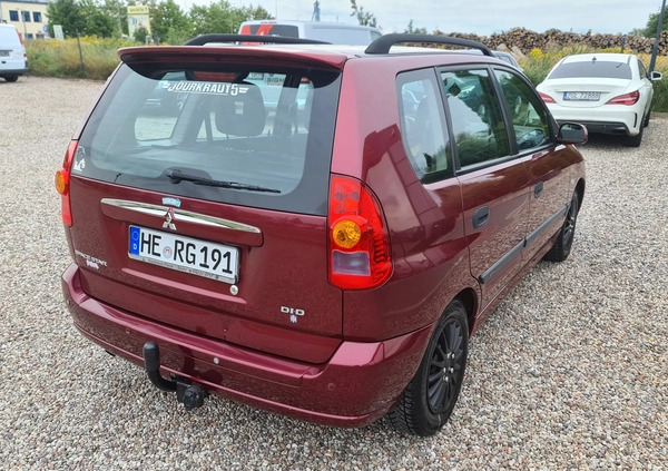 Mitsubishi Space Star cena 5900 przebieg: 330000, rok produkcji 2004 z Goleniów małe 301